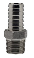 Boshart SSMA-075-100 3/4 MPT x 1 Stainless Steel Male Insert Adapter