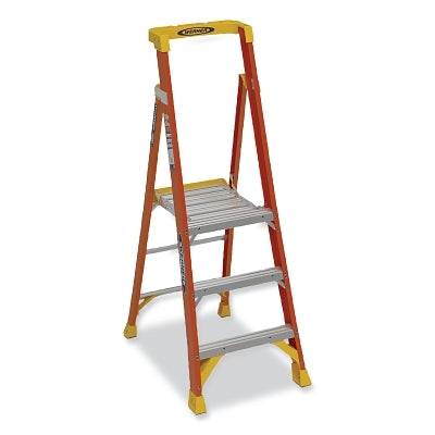 WERNER Werner PD6203 3-step Fiberglass Step Ladder Type Ia 300 Lb