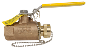 AaLBERTS IPS AMERICAS INC. 70104HC BALL VALVE 3/4 BRNZ THRD NPTF W/CAP & CHAIN