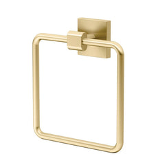GATCO 4062 Towel Ring 4062 Brush Brass Elevate