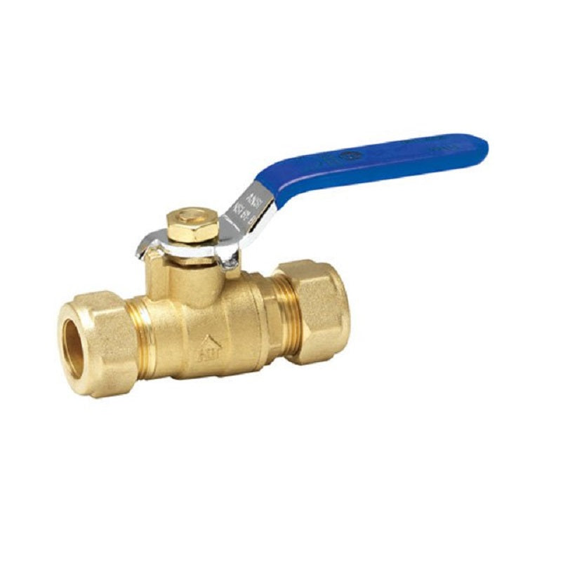 HOMEWERKS WORLDWIDE 111-1-1-1 BALL VALVE 1 BRS CMPXCMP - 600PSI NO-LEAD