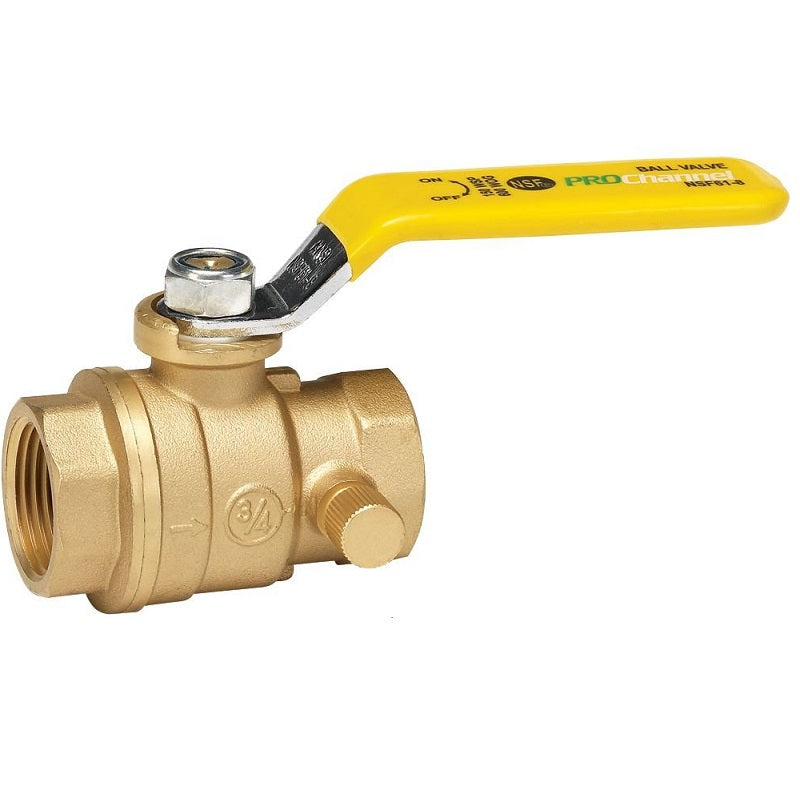 Homewerks Worldwide VBV-FSW-B4PA Ball Valve 3/4 BRS Thrd 500PSI