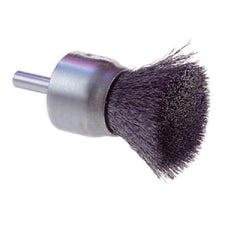 Osborn 30057 End Brush - Steel Bristle, Crimped Type, 3/4 in Brush Dia, 20000 RPM Max