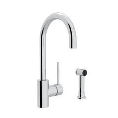 ROHL LS457L-STN-2 Sink Fct Modern Lvr Hdl W/SIDE SPRAY