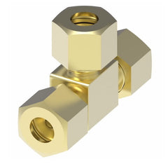 Danfoss 1264X4 UNION TEE 1/4 BRASS CMP 1264X4