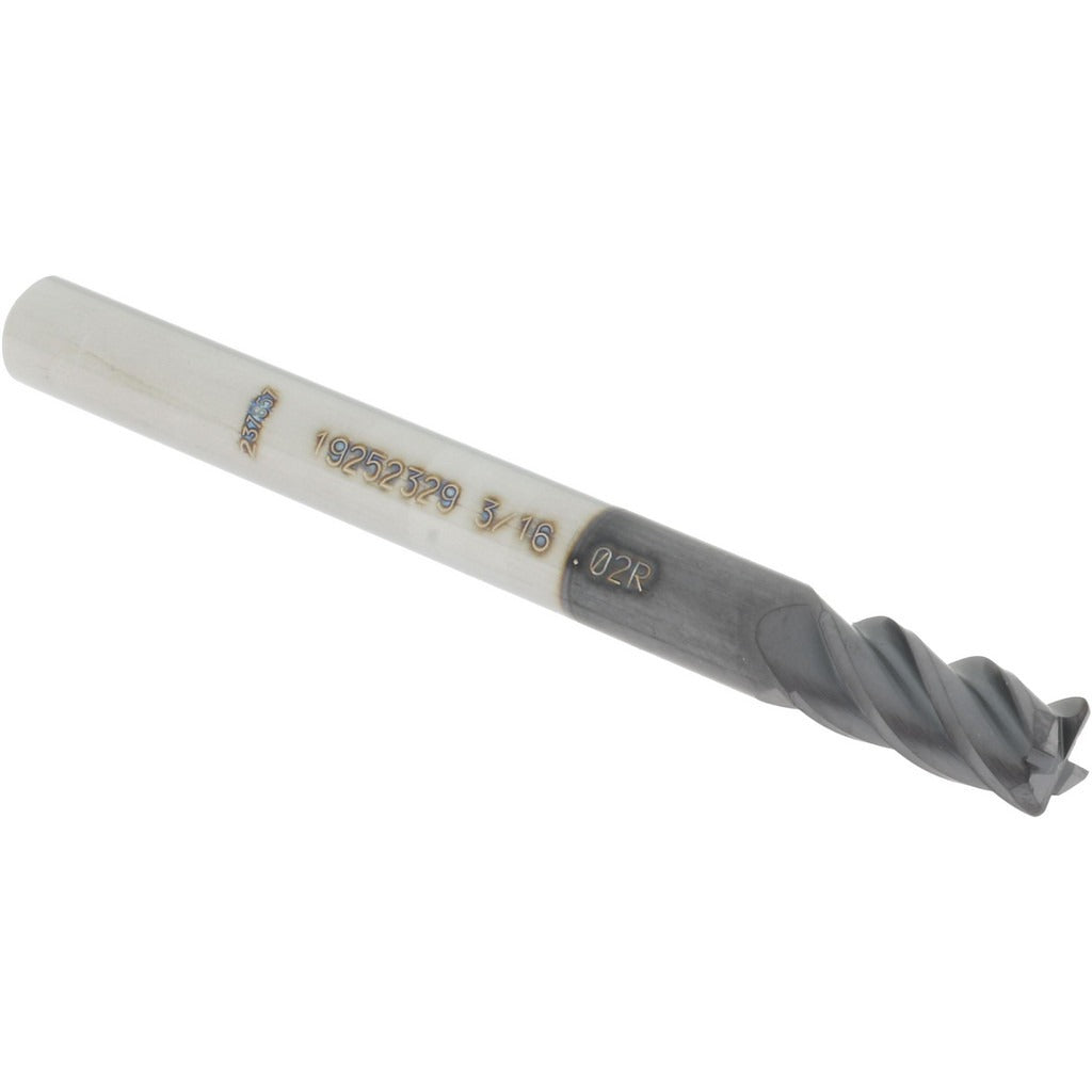 ACCUPRO Accupro 14556362 Corner Radius End Mill 3/16in 4 Flute