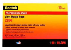 3M 2200-6-1/2X4-1/2 Mastic Tape 600 Volts 6.5 Inch x 4.5 Inch PVC Backing