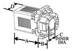 Bridgeport 38ADS 3/8 Single Barrel, Double-Snap Cable Connector, Insulated, Zinc Die Cast