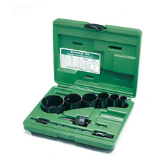 Greenlee 830 Electrician's Bi-Metal Hole Saw Kit, 1/2 - 2 Conduit Sizes, with Case