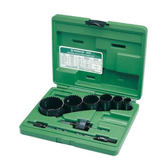 Greenlee 830 Electrician's Bi-Metal Hole Saw Kit, 1/2 - 2 Conduit Sizes, with Case