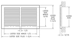 AIRMATE 170_30X14-W RETURN AIR GRILLES