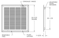 AIRMATE TB170FF_24X24-W AIR CLEANER REPLACEMENT PARTS