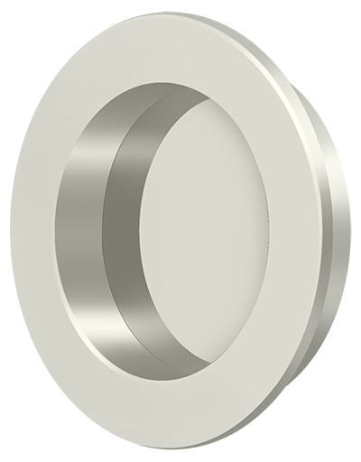 DELTANA Deltana FP238U14 Round Flush Pull Bright Nickel