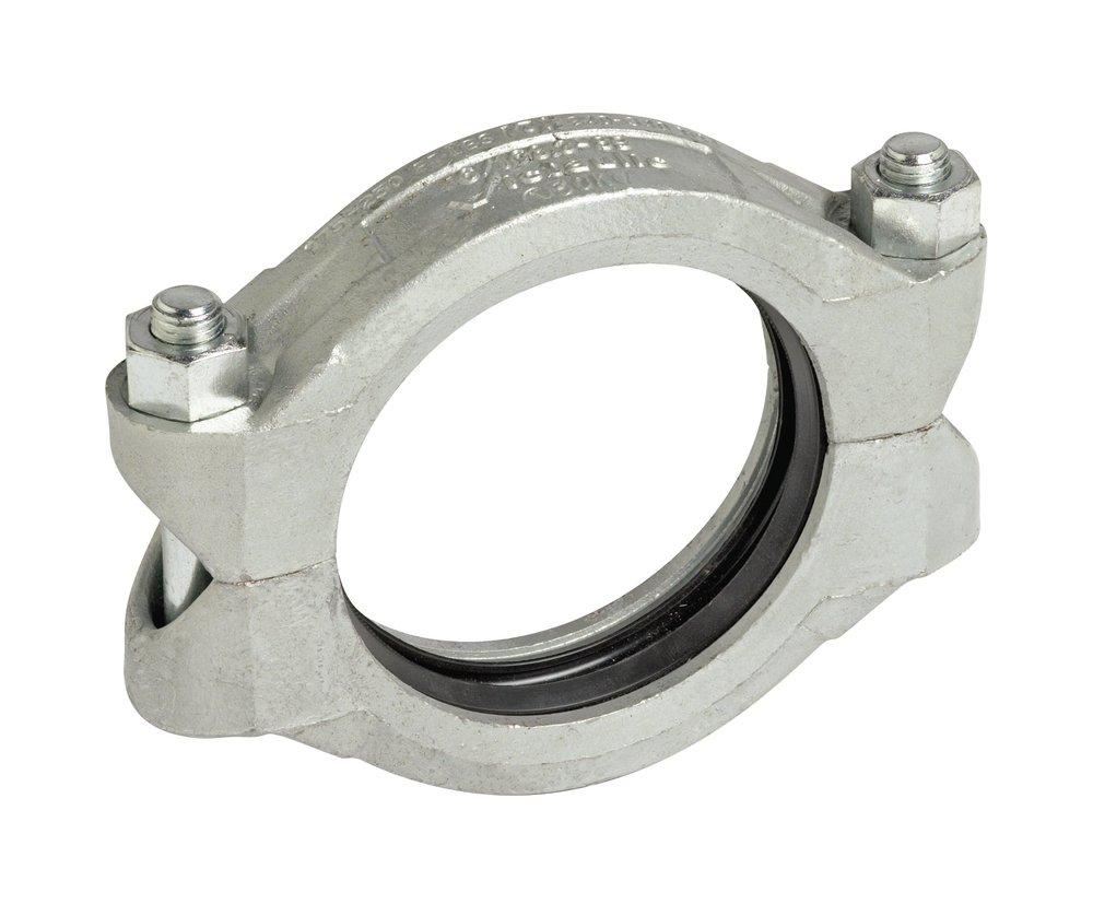 Victaulic L040089GE0 Style 89 Grooved Hot Dipped Galvanized Ductile Iron Coupling 4 In