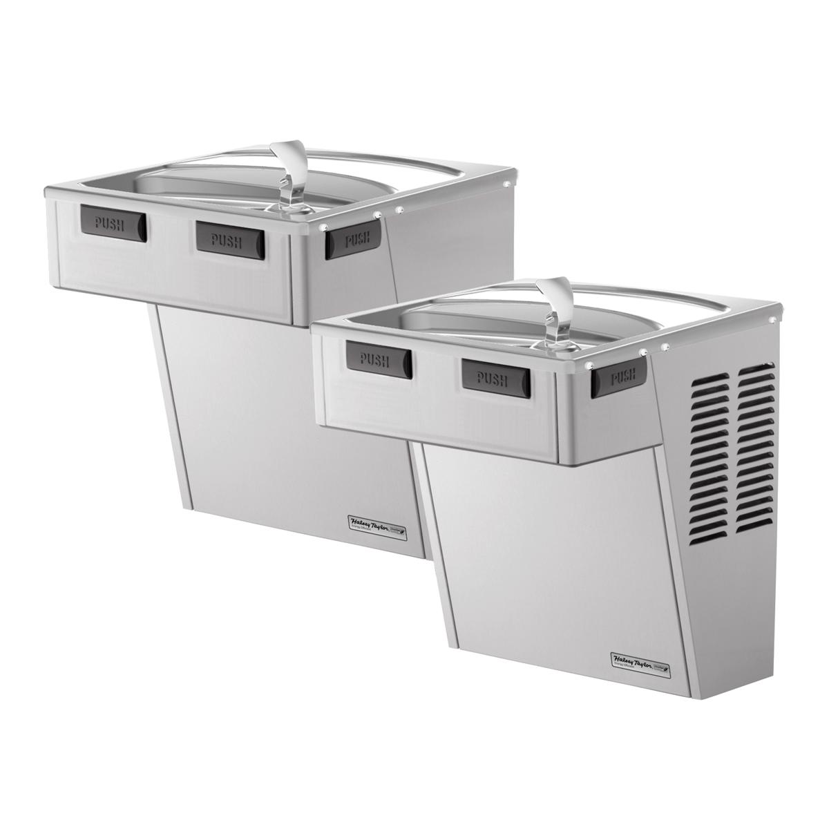 Halsey Taylor HAC8BLSS-NF Wall Mount Bi-Level ADA Cooler Non-Filtered Refrigerated Stainless