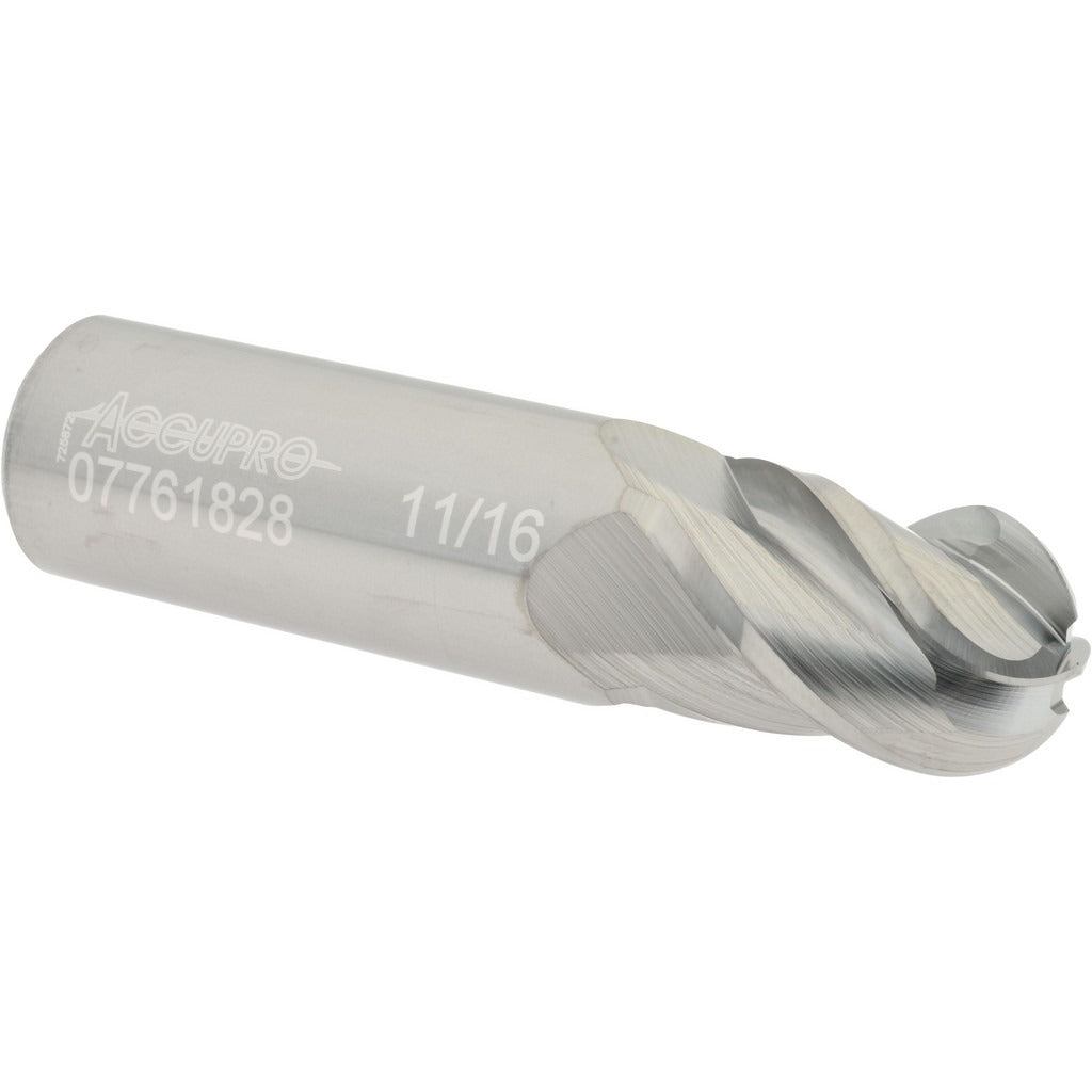 ACCUPRO Accupro 12184853 Ball End Mill 0.6875 in 4 Flute Carbide