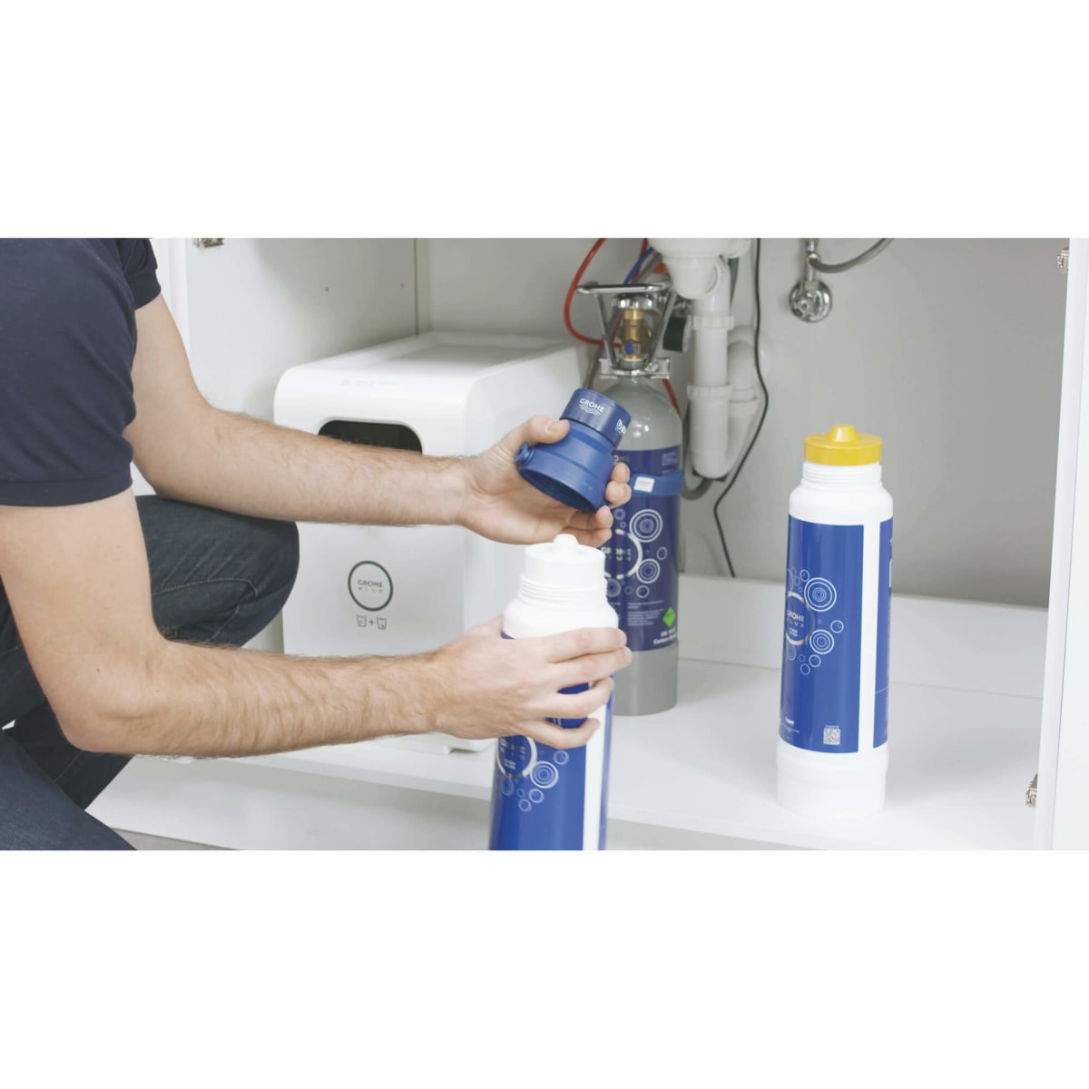 GROHE GROHE 40412001 Blue® 792.5 gal Bottled Water Filter (Less Filtering Material)
