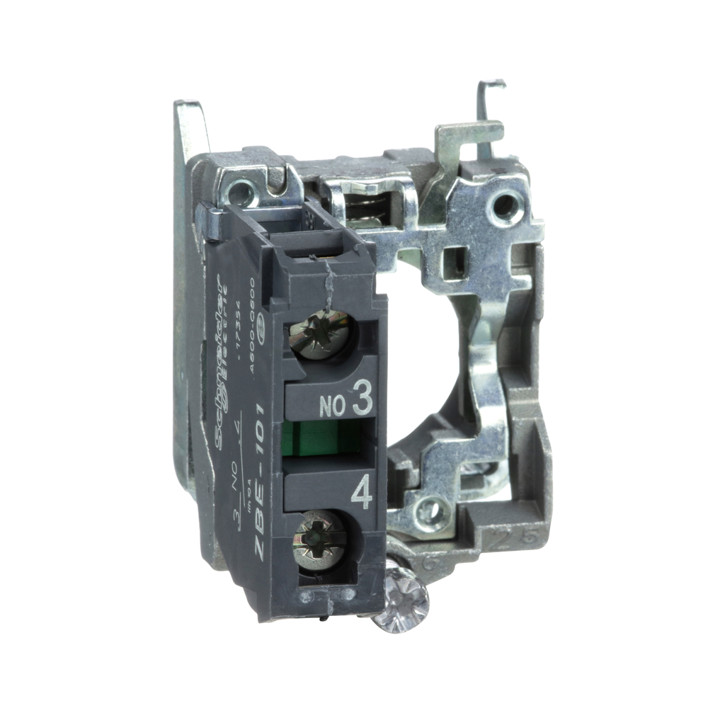 Schneider Electric ZB4BZ101 Harmony, 22mm Push Button, 600 Volt, 1 NO, Screw Clamp Terminal