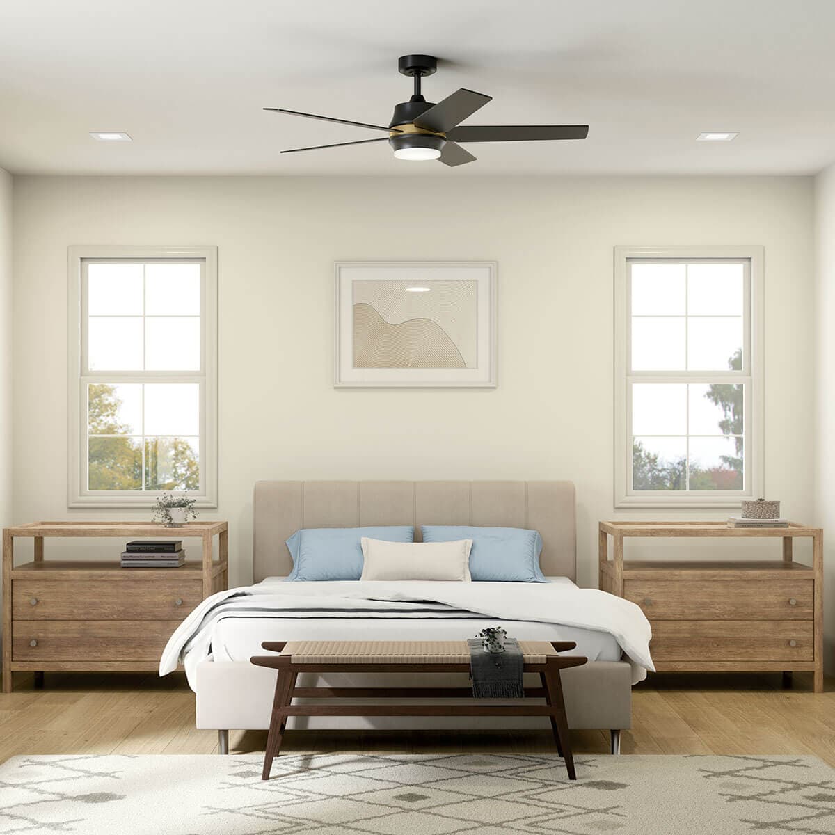 KICHLER 300059SBK COMMERCIAL FANS