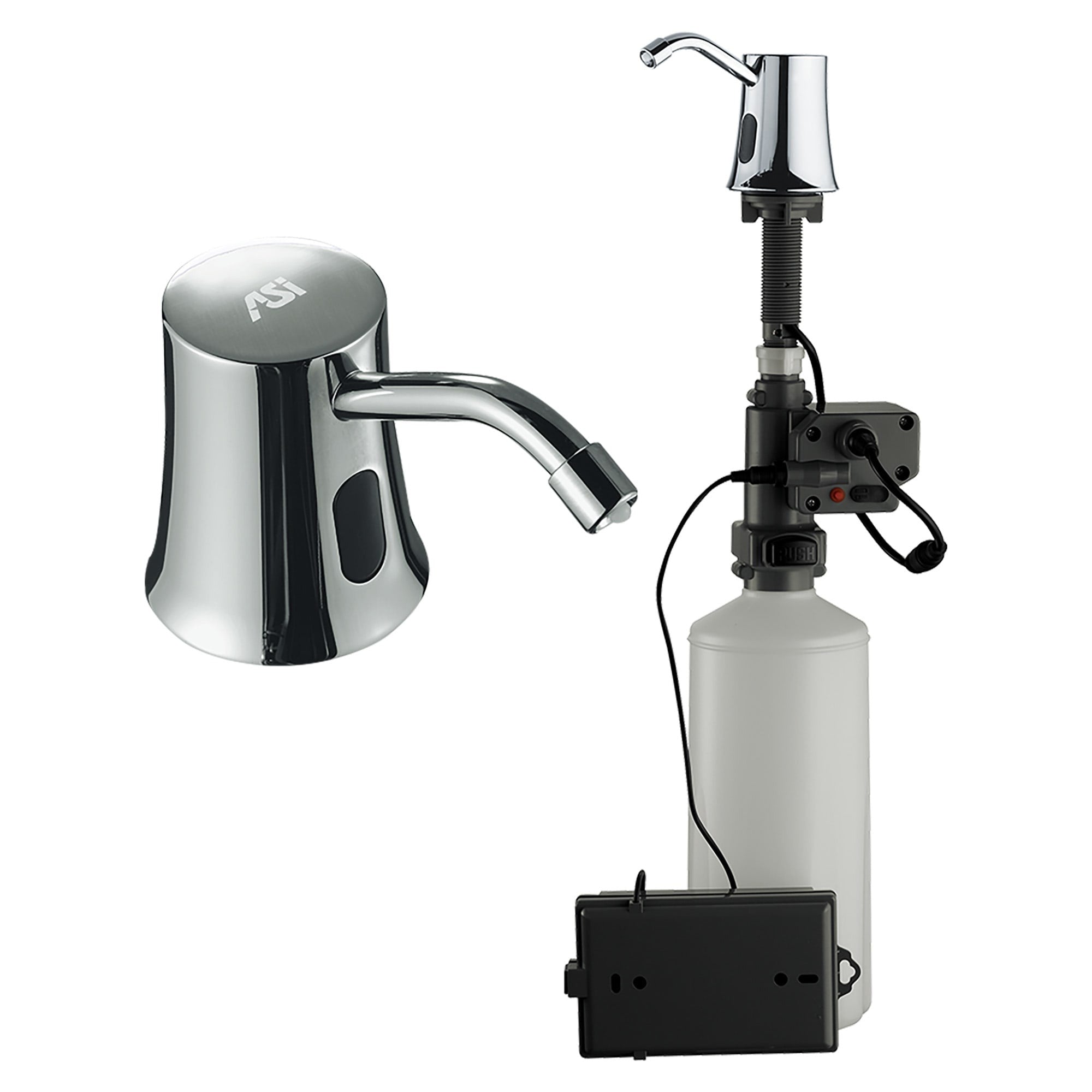 AMERICAN SPECIALTIES American Specialties 10-20333 Roval Automatic Deck Mounted Soap Dispenser Battery Powered (54 oz)