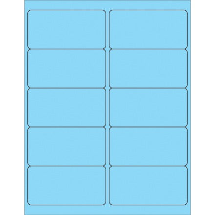 BSC PREFERRED Bsc Preferred LL410BE Fluorescent Blue Labels 1000/CS
