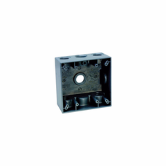 Crouse-Hinds TP7102 Weatherproof Outlet Box 2 Gangs 30.5 cu in