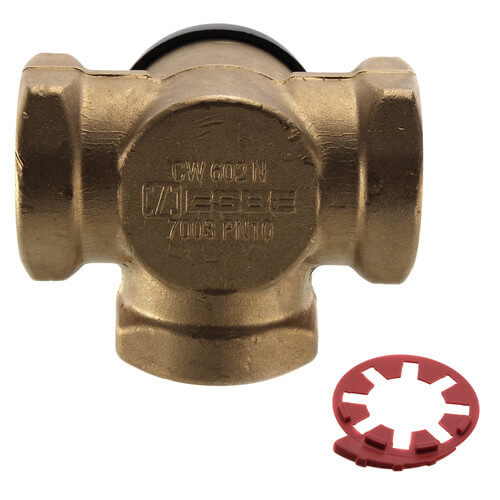 Danfoss 193B-1507 Brass VRG Valve Body 3-Way 46.8Cv