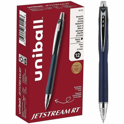 UNI-BALL Uni-ball UBC62152 Ballpoint Pen Black 0.7mm Fine Point 12pk