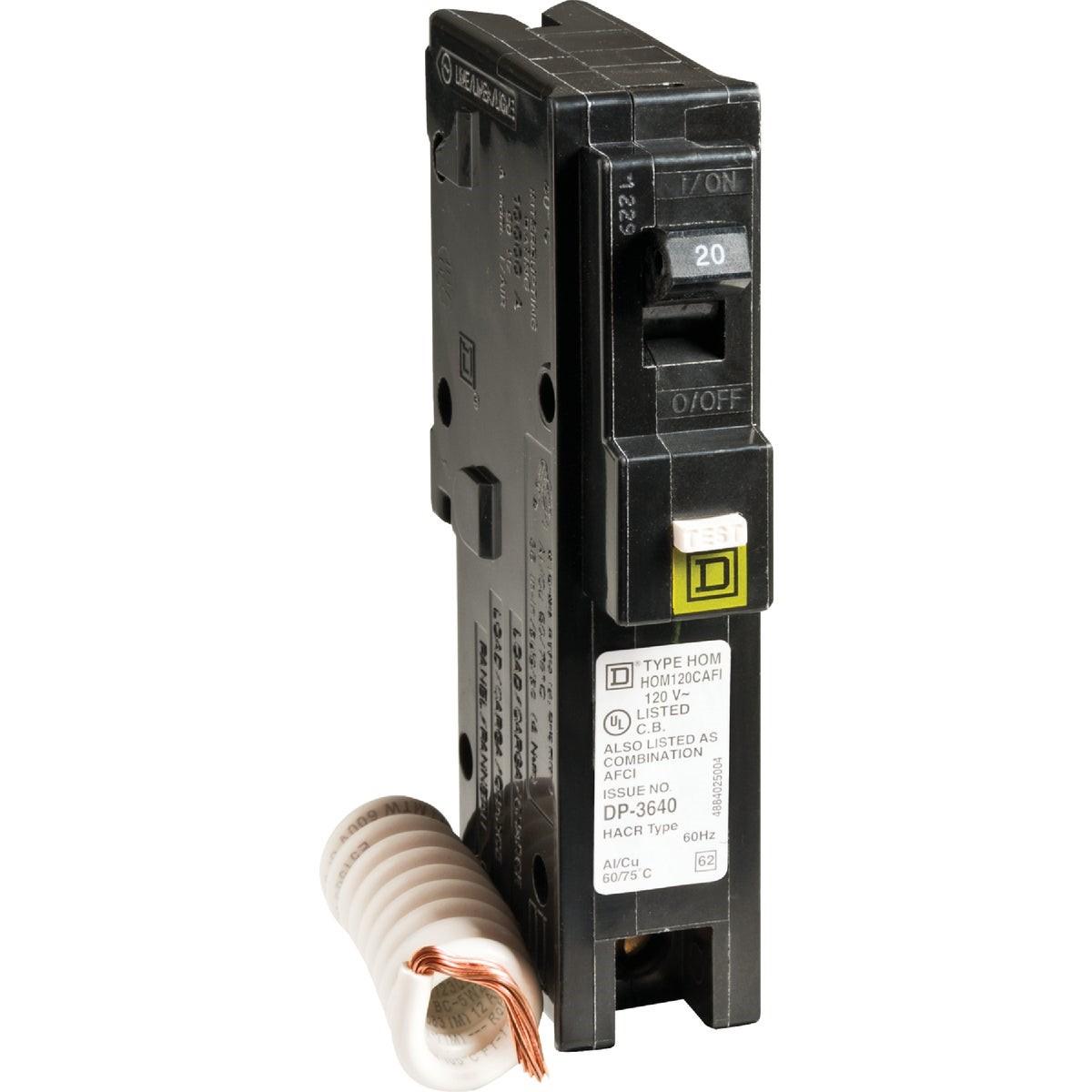 Square D HOM120CAFIC 20A Combination Arc Fault Circuit Interrupter (CAFI) - 1 Pole