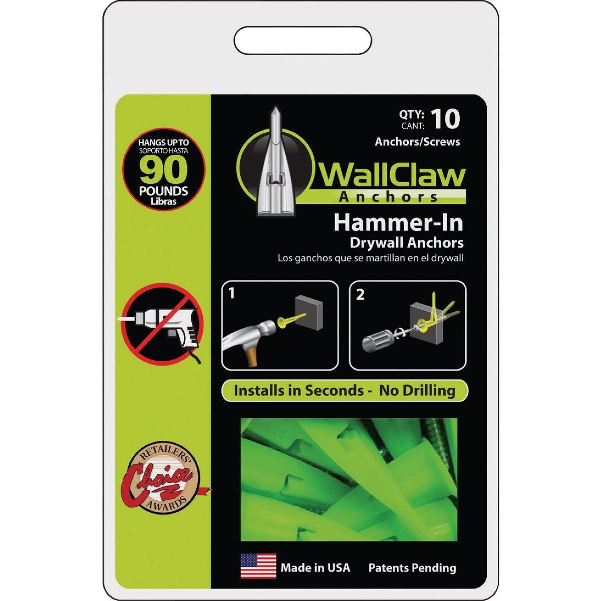 WALLCLAW ANCHORS PCK-WC10-YS PLIERS