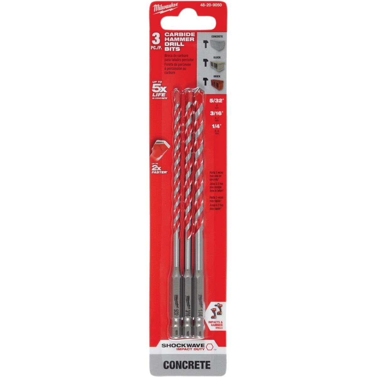MILWAUKEE 48-20-9050 DRILL & DRIVER BITS