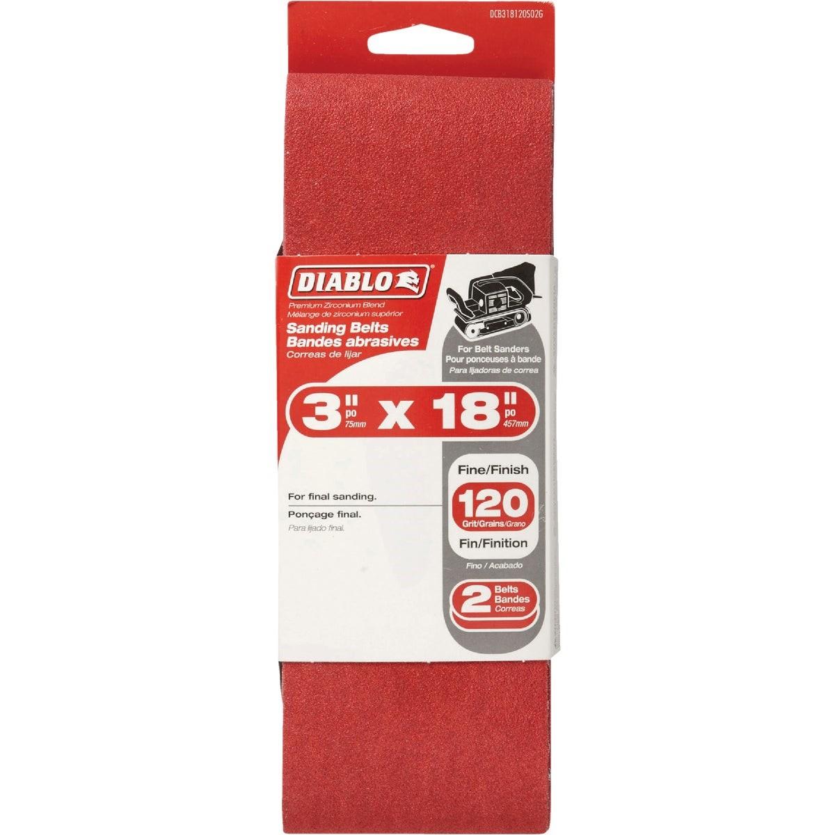 DIABLO DCB318120S02G SANDING BELTS