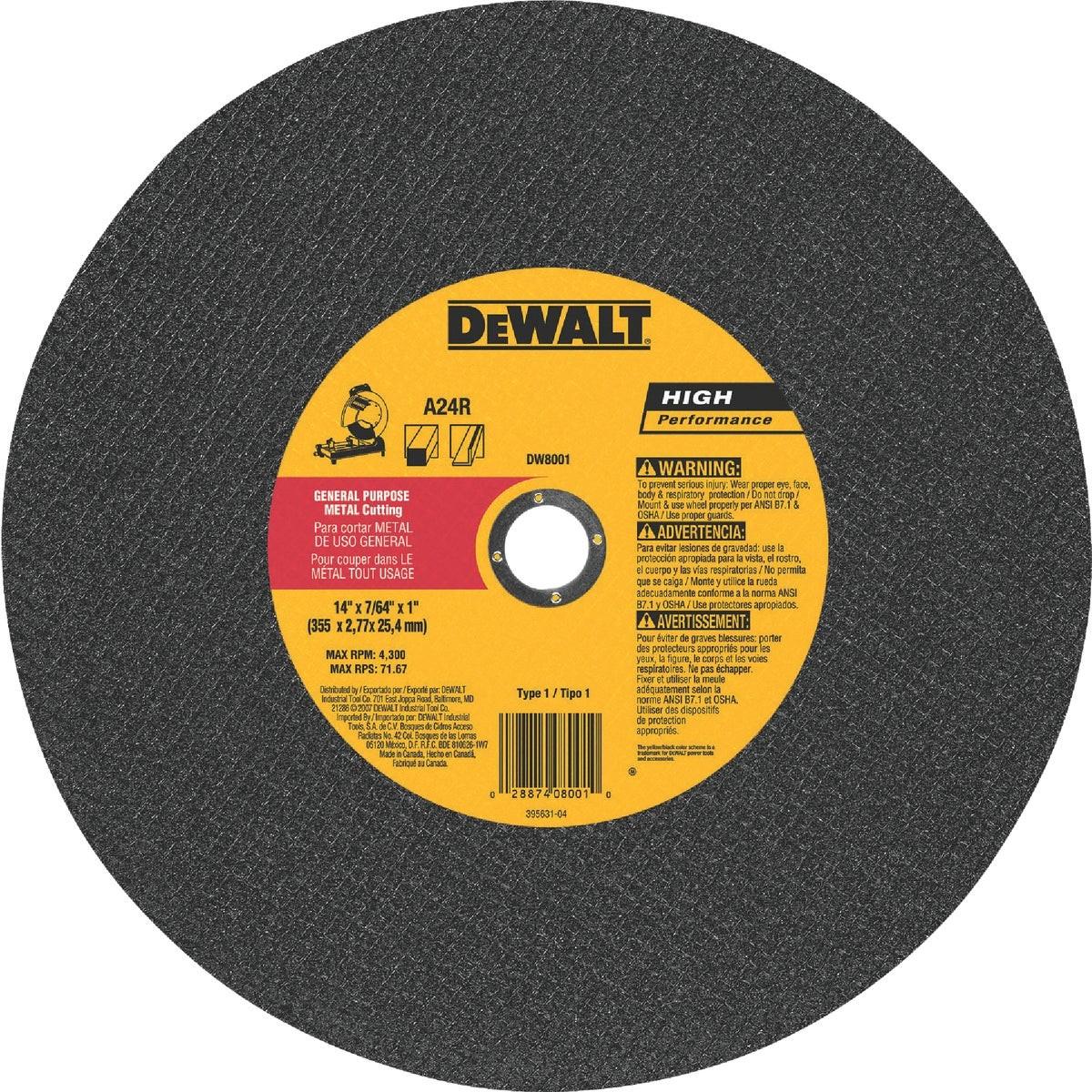 DEWALT DW8001Z CUT-OFF SAWS & DISCS