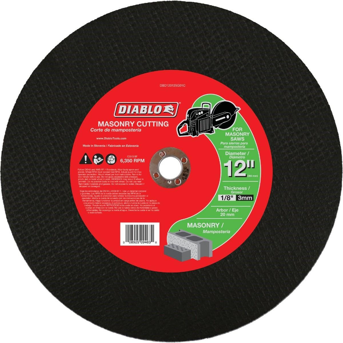 DIABLO DBD120125G01C CUT-OFF SAWS & DISCS