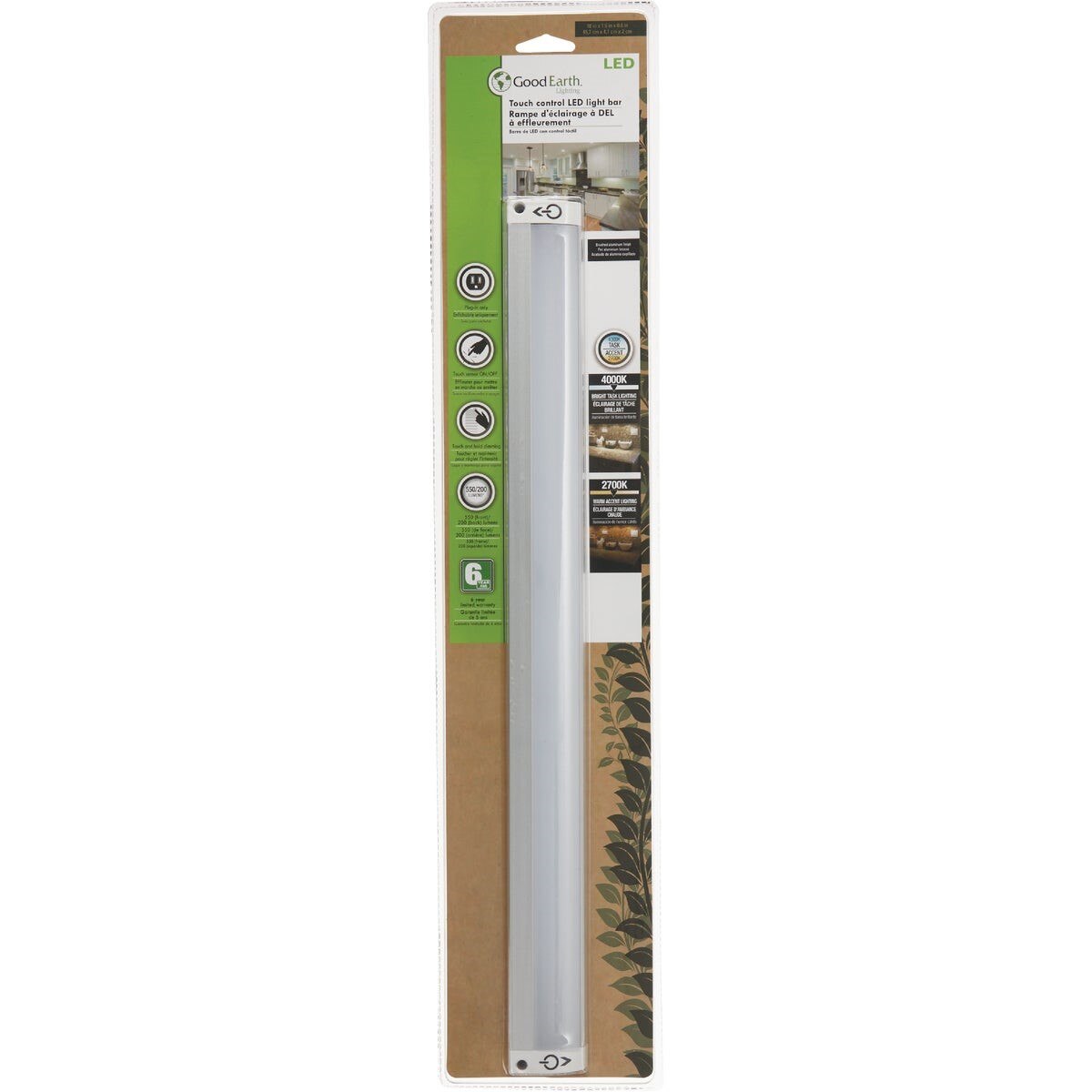 GOOD EARTH LIGHTING UC1210-WH1-18LF1-G LIGHTING, CONTROLS & ACCESSORIES