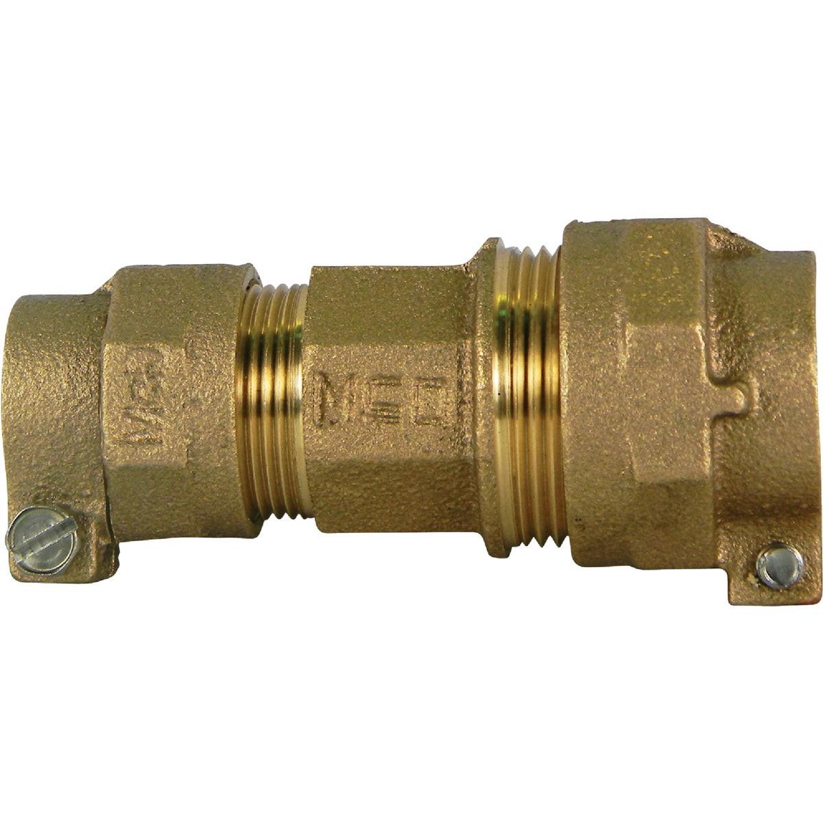A Y McDonald 74758-22 A 3/4 In. CTS x 3/4 In. CTS Brass Low Lead Conne ...