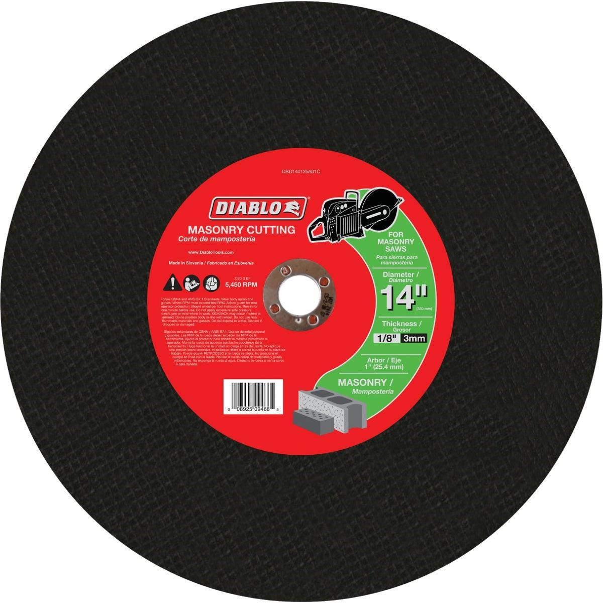 DIABLO DBD140125A01C GRINDING & CUT OFF WHEELS