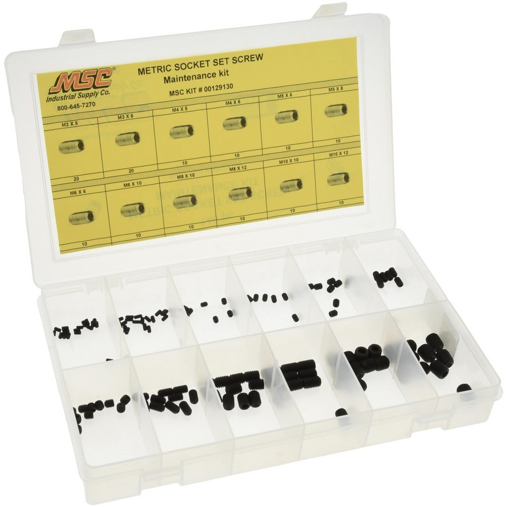 VALUE COLLECTION Value Collection NFC-KIT257 Set Screw Assortment M3-M10 140pc
