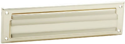 SCHLAGE Schlage Lock Co SC620B3 Mail Slot Magazine Plate Brass