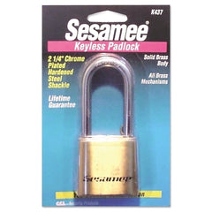 CCL K0437 Sesamee Keyless Padlock 5/16 in Diameter 2-1/4 in Length Brass