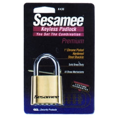 Ccl K436 4-Dial Resettable Brass Body Padlock with Brass Internal Parts