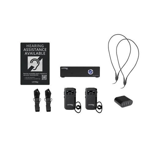 LISTEN TECHNOLOGIES Listen Technologies LWS-02B-W1-D 2ch Wi-fi Listening System