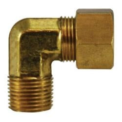 MIDLAND INDUSTRIES Midland Industries 27237 90 Degree Compression Elbow Brass