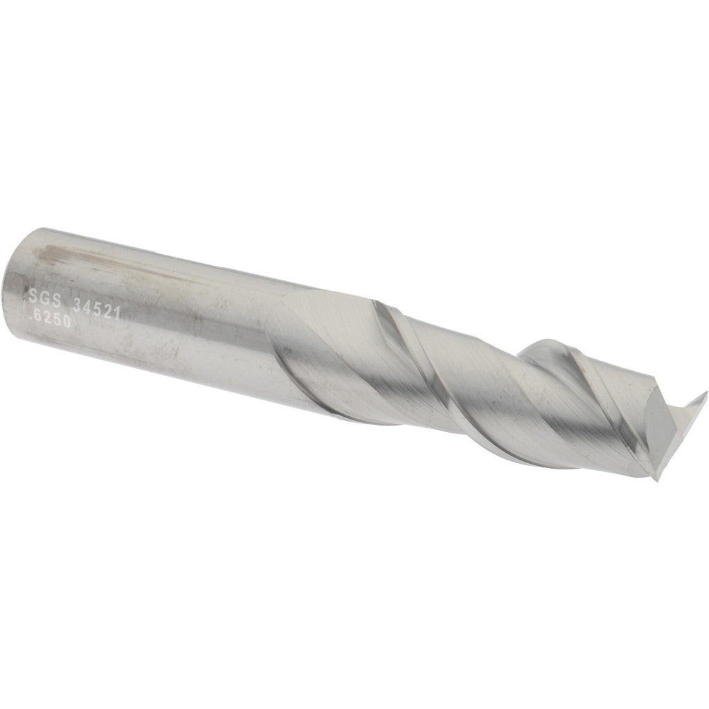 KYOCERA SGS PRECISION TOOLS Sgs 34521 Square End Mill 5/8 in 2 Flute Solid Carbide