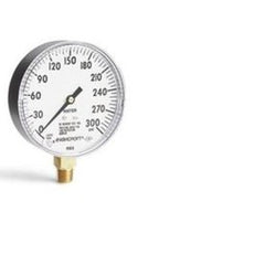 Ashcroft 35W1005PH02LXAP300 Pressure Gauge 1005P XUL IP 300PSI 3-1/2 Diameter 1/4 NPT Lower Bourdon Tube Stem Mount