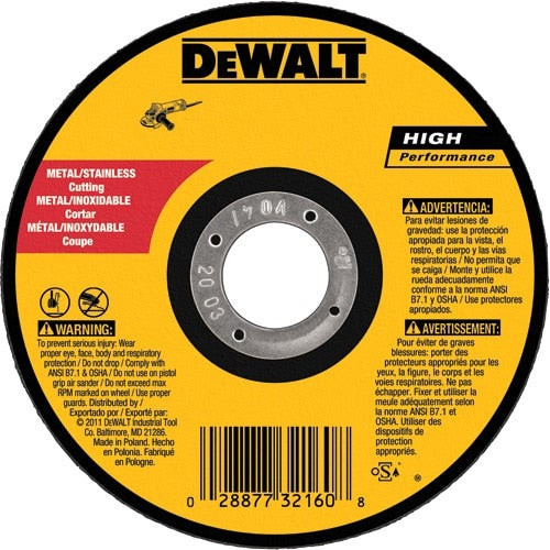 DEWALT DW8063 CUT-OFF SAWS & DISCS