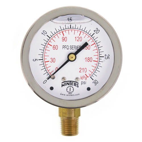 WINTERS INSTRUMENTS PFQ802 PRESSURE GAUGES