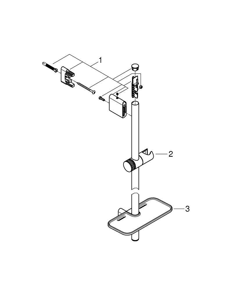 GROHE 26602000 BATH GRAB BARS