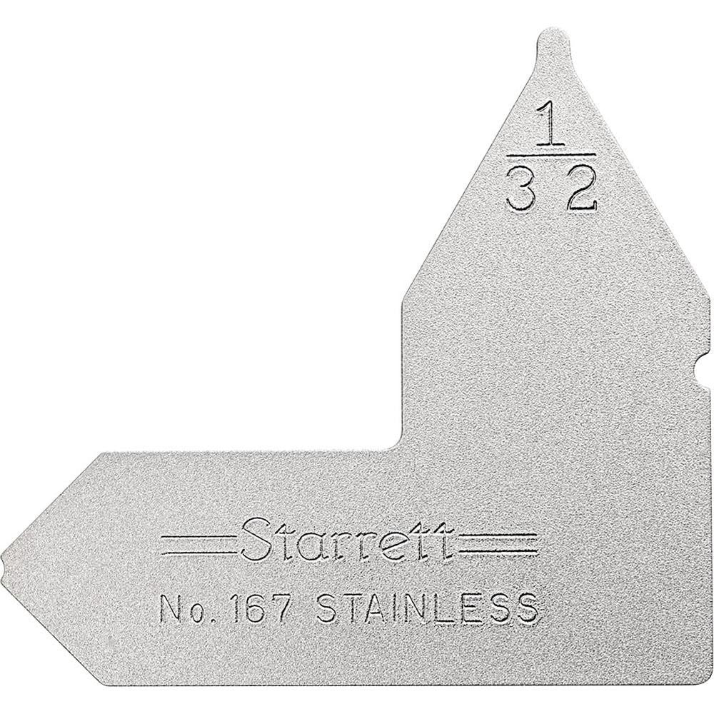 STARRETT Starrett 50622 Radius Gage 1/32 Inch Convex Concave