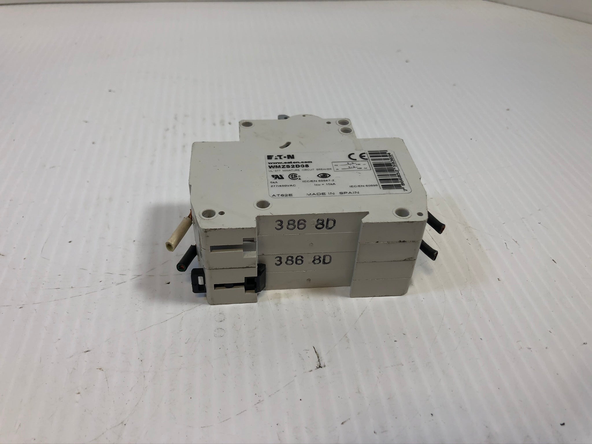 EATON Eaton WMZS2D08 Miniature circuit breaker 8 Amp (2 Pole) 277/480V